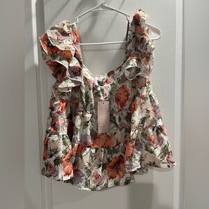 Emery Rose Floral Blouse - Multicolor